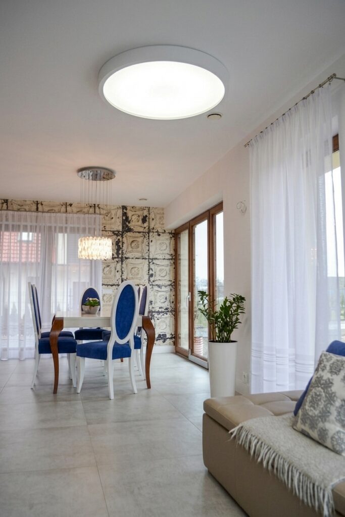 Realizacja wnętrza – Salon z kuchnią i jadalnią – Tychy – zdjęcie 3