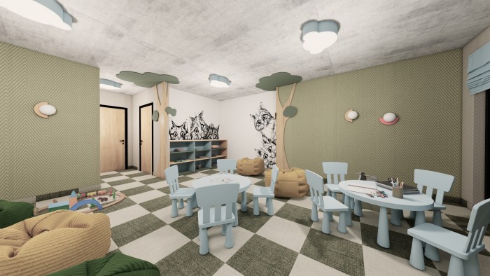 Projekt wnętrza – Projekt sala zabaw dla dzieci – Szczyrk – zdjęcie 3