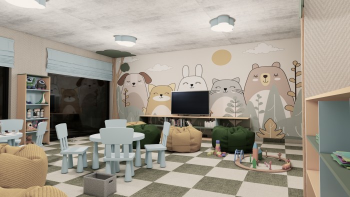 Projekt wnętrza – Projekt sala zabaw dla dzieci – Szczyrk – zdjęcie 2
