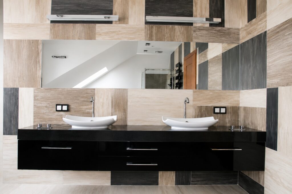 Realizacja wnętrza – Projekt eleganckiej łazienki – Tychy – zdjęcie 2